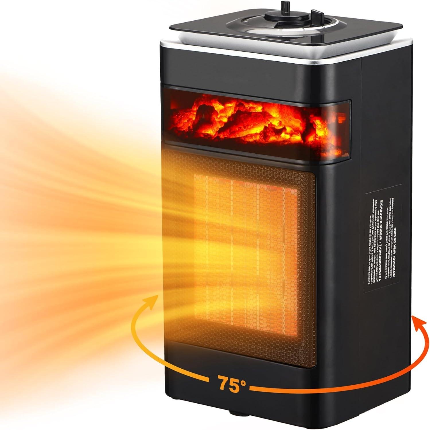 Stay Cozy This Winter: Our 1500W Space Heater with Safety Features!