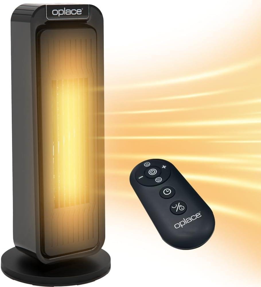 Stay Cozy Together: Our 1500W Tower Space Heater Features Fast Heating & Safety!