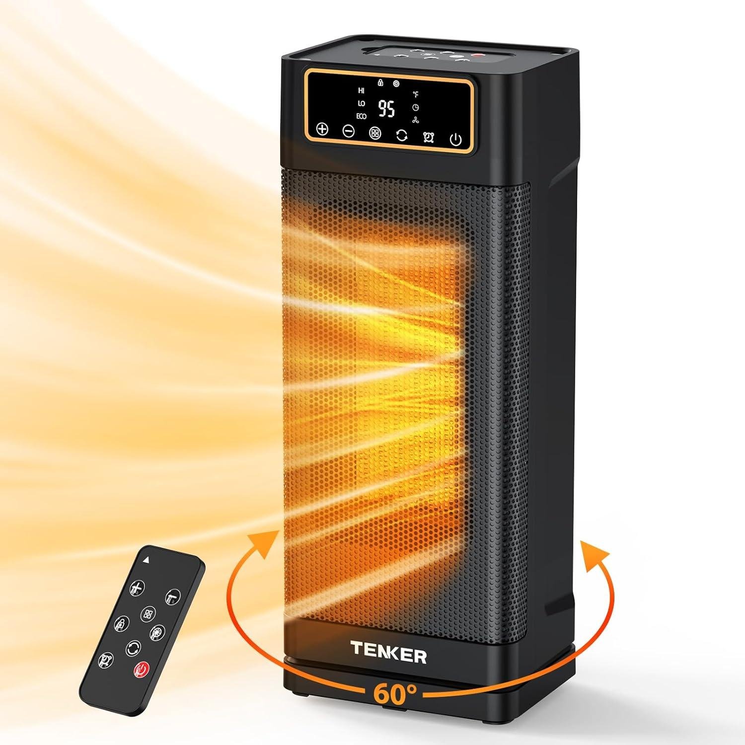 Stay Cozy with Our TENKER 1500W Space Heater: Quick, Quiet & Convenient!
