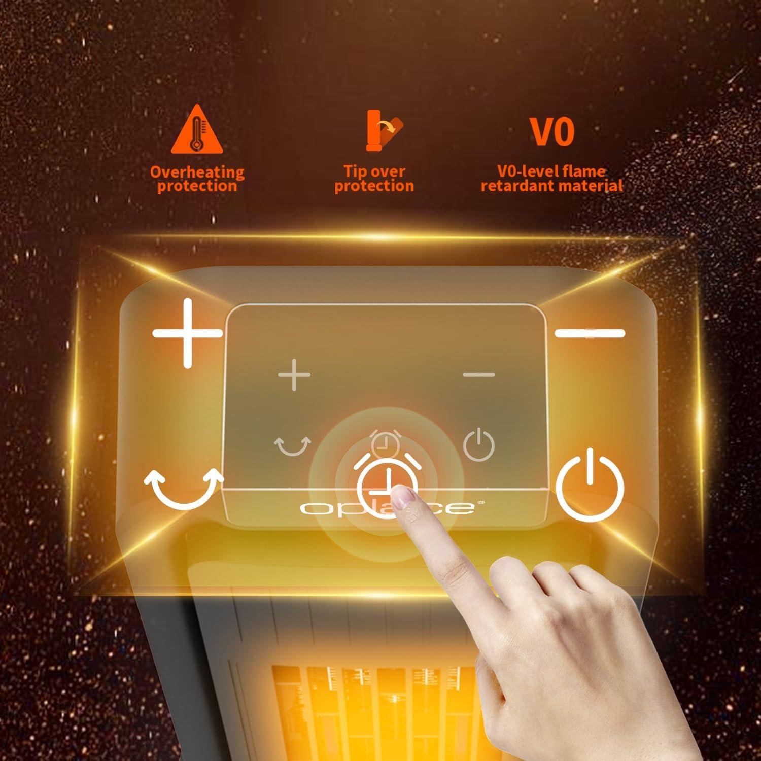 Stay Cozy Together: Our 1500W Tower Space Heater Features Fast Heating & Safety!