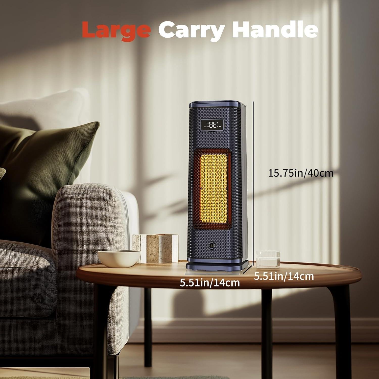 Stay Cozy Anywhere with Our Purple Portable Electric Heater!