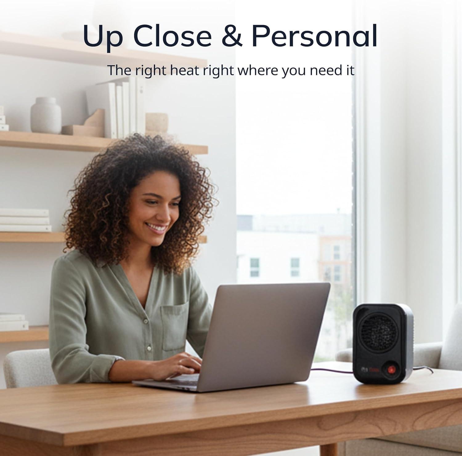 Stay Cozy Anywhere: Our Lasko MyHeat Personal Space Heater!