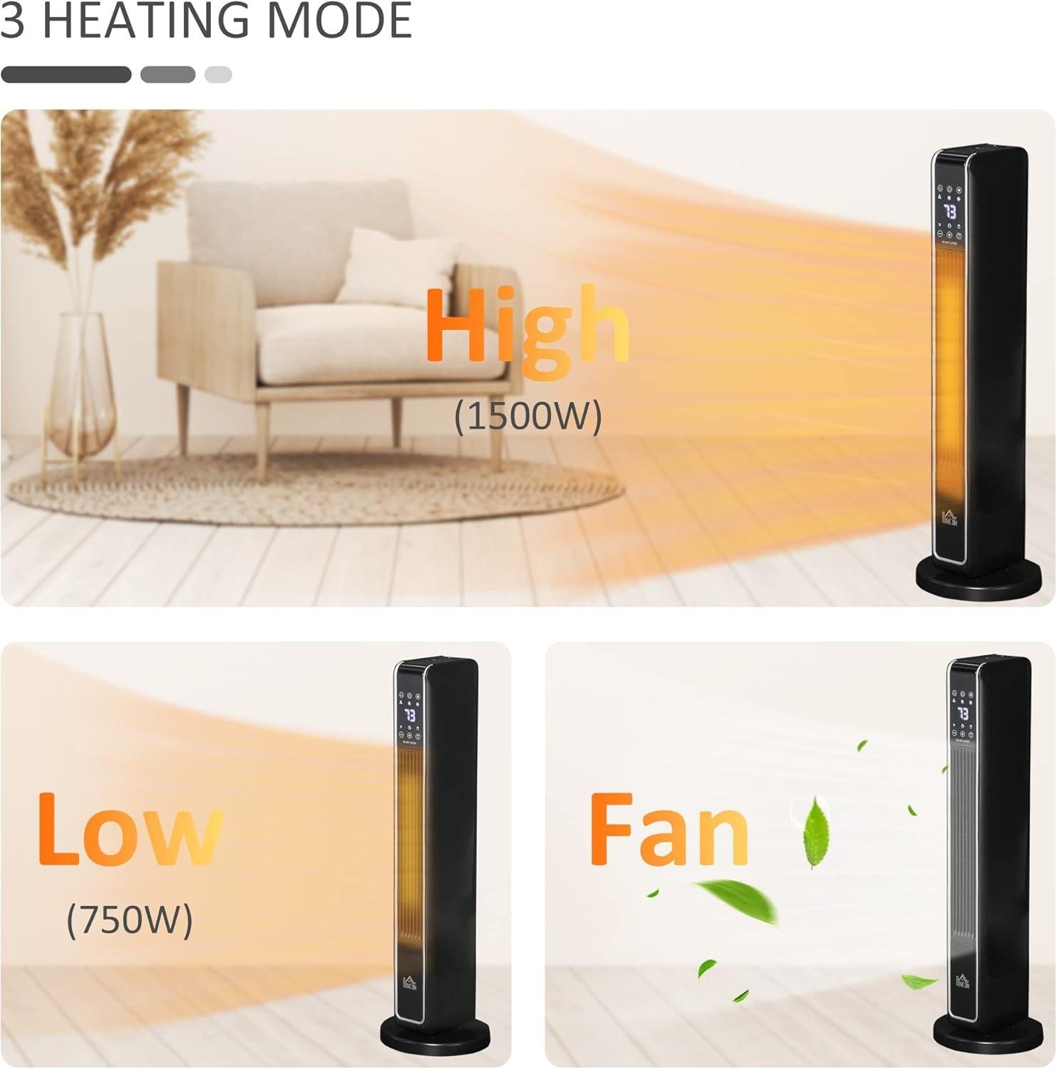 Stay Cozy This Winter with Our HOMCOM 2-in-1 Heater!