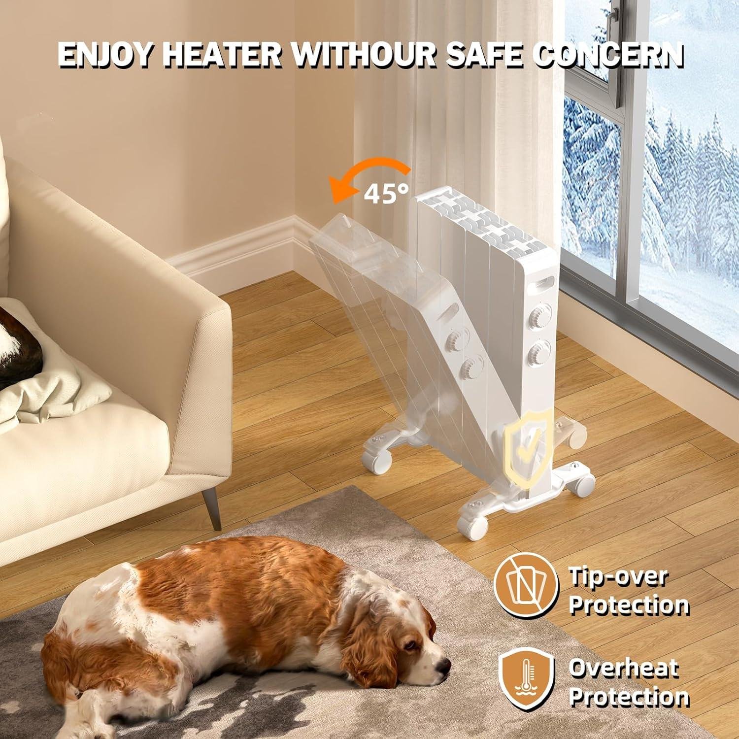 Stay Warm & Stylish: Our Noiseless Ludatido Wall Heater Review