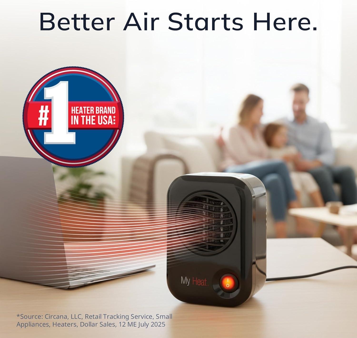 Stay cozy Anywhere: Our Lasko MyHeat Personal Space Heater!