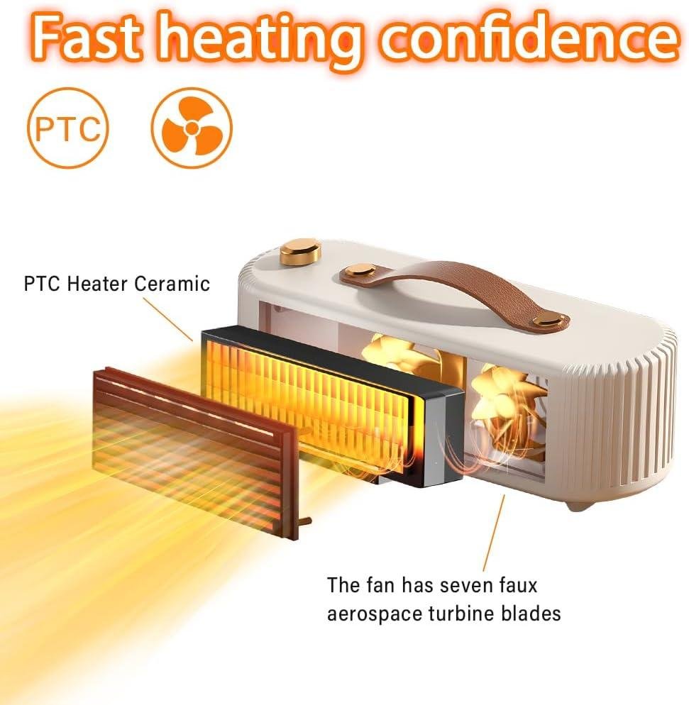 Stay Cozy with Our Fast Heating 800W Portable Space Heater!