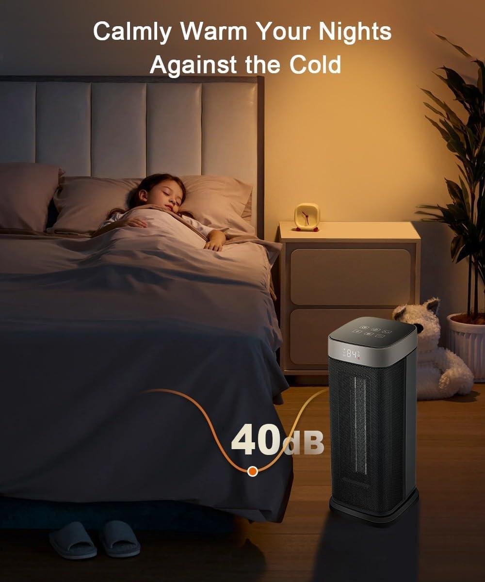 Stay Cozy with Our Sunnote 1500W Space Heater: Fast,Safe & Remote-controlled!