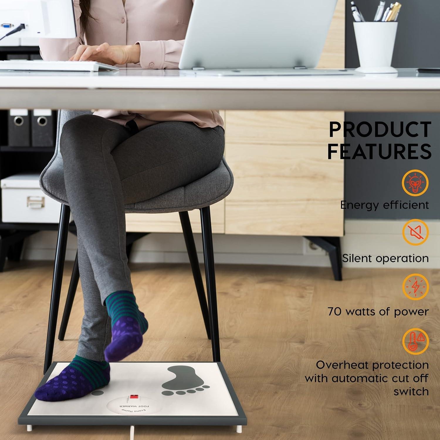 Keep our Feet Cozy: Discover the EconoHome Electric Foot Warmer!