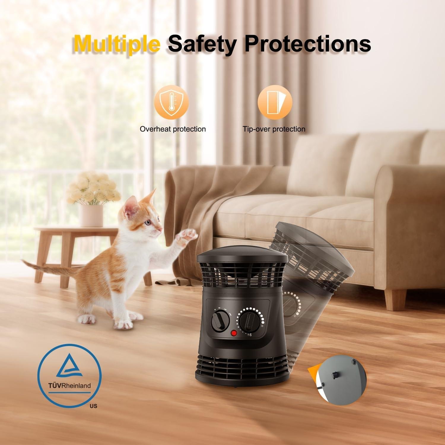 Stay Cozy With our 360° Surround Space Heater This Winter!