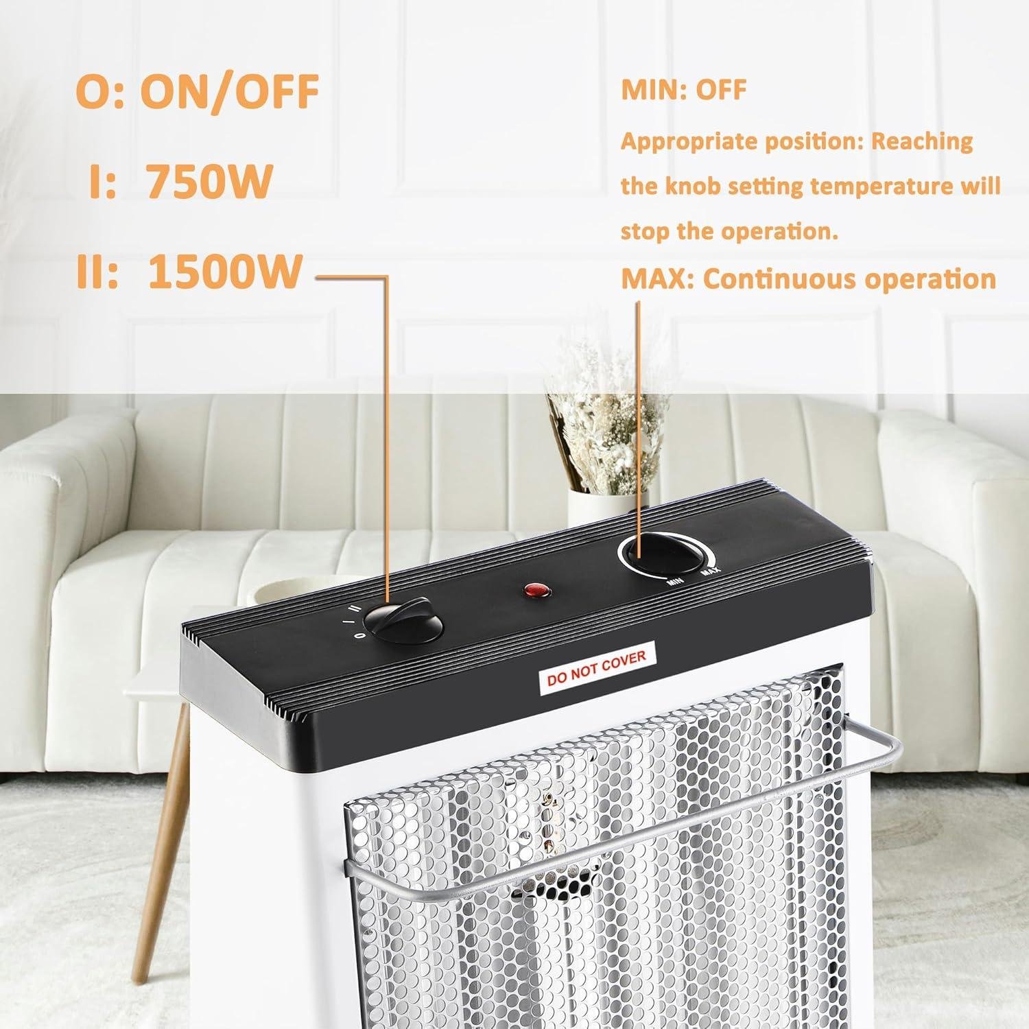 Let's Embrace Cozy Nights with the DONYER POWER 1500W Heater!