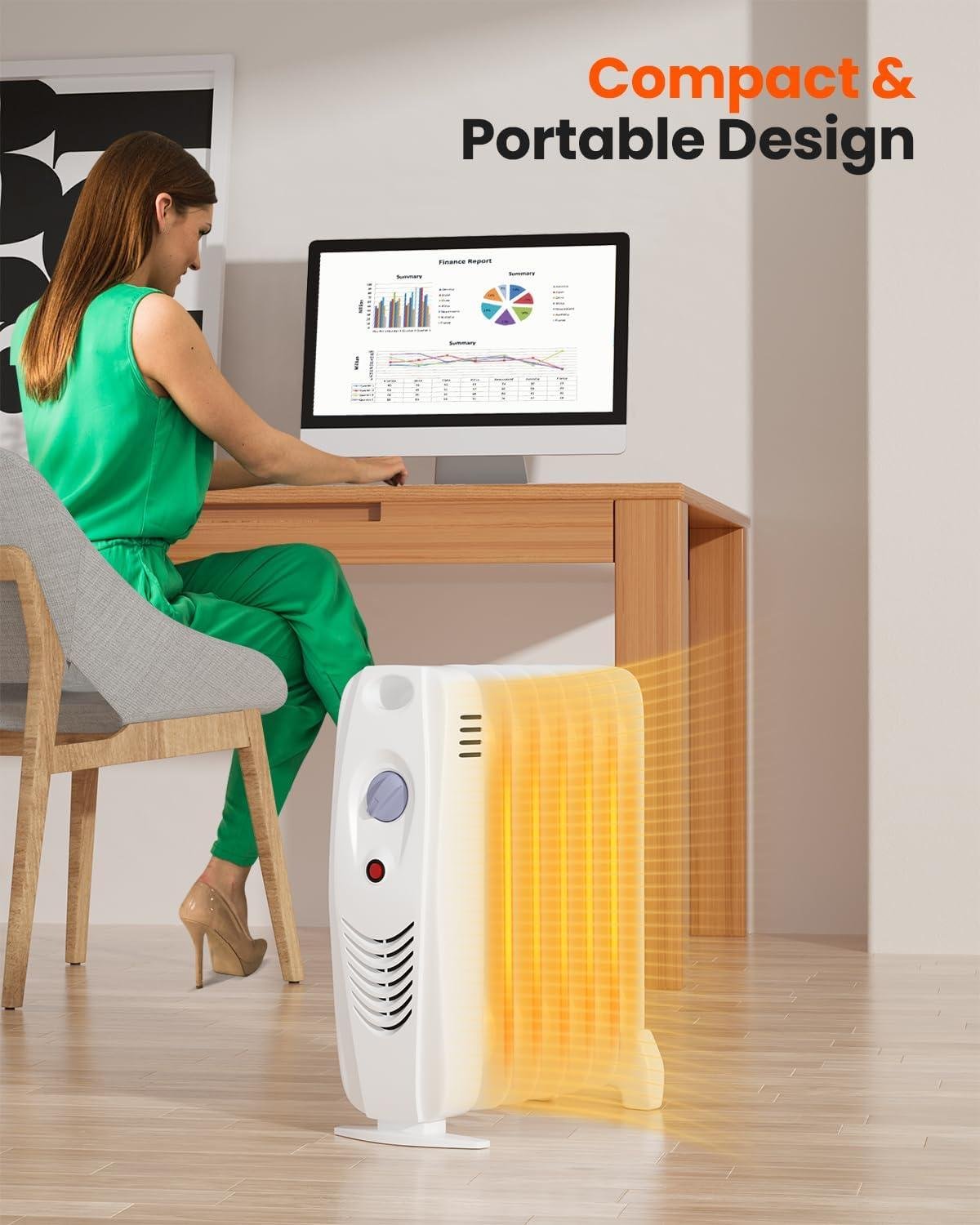 We Love the S AFSTAR 700W Oil Filled Radiator Heater: Cozy, Safe, and portable!