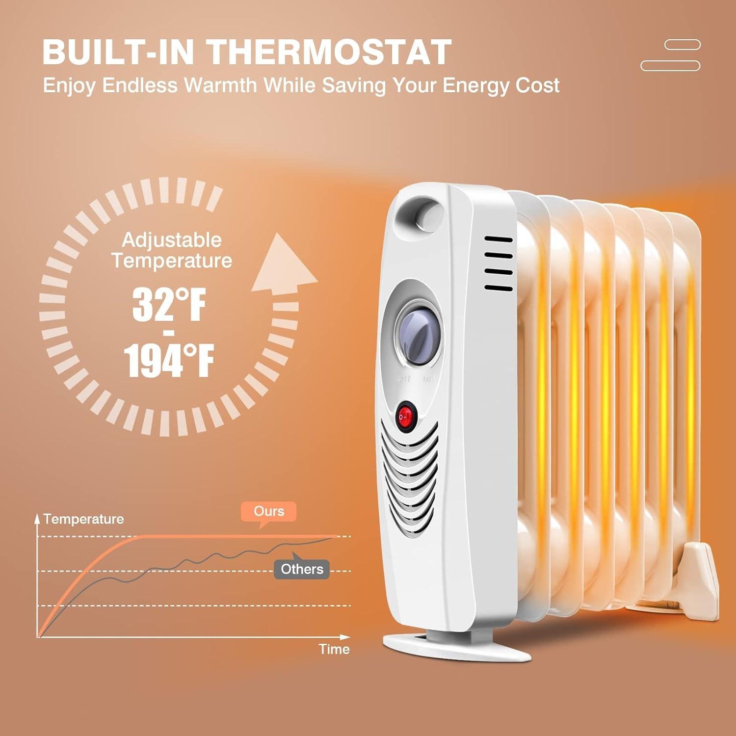 We Love the S AFSTAR 700W Oil Filled Radiator Heater: cozy, Safe, and Portable!