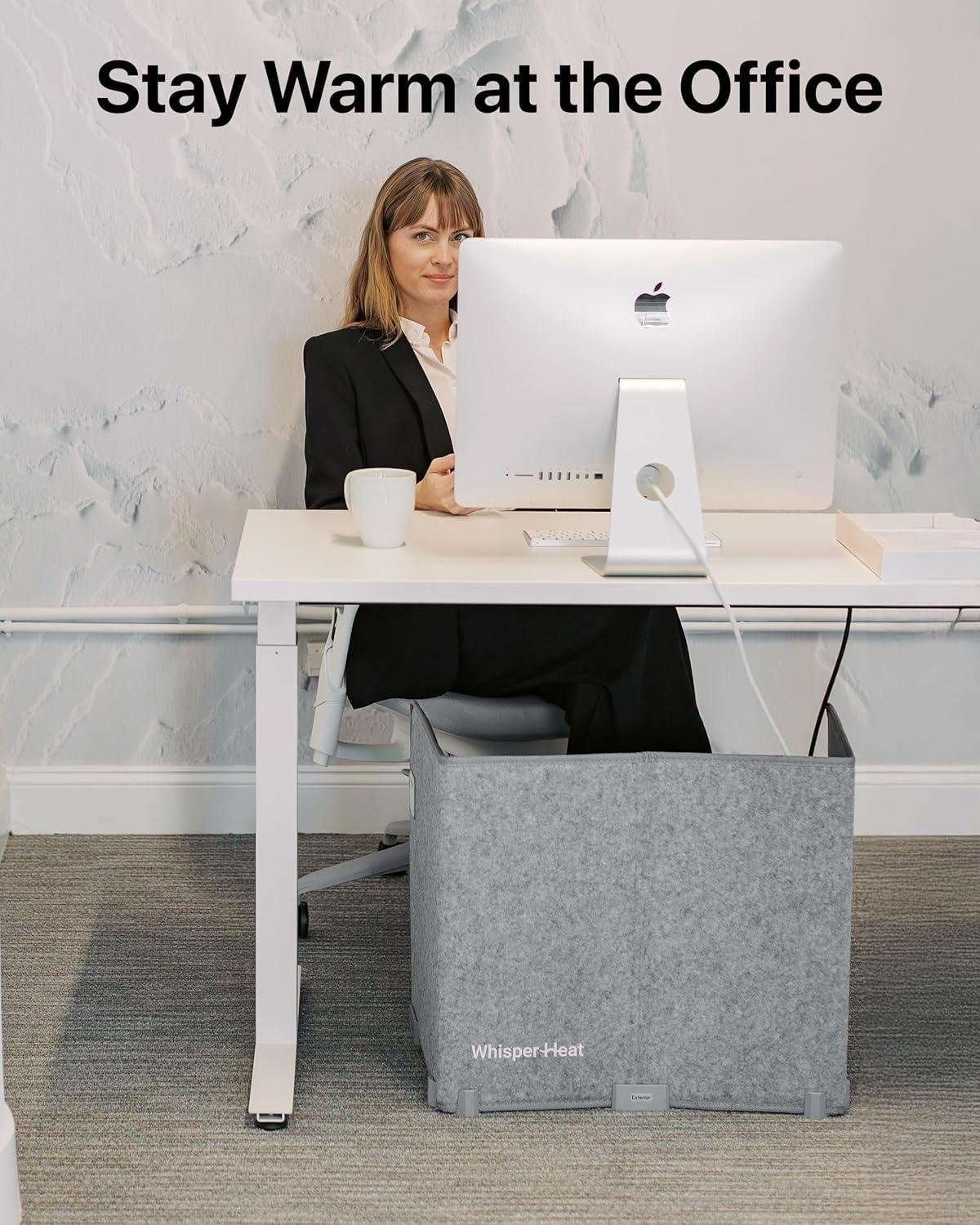 Stay Cozy Together: Our Silent Under Desk Warmer for Feet!