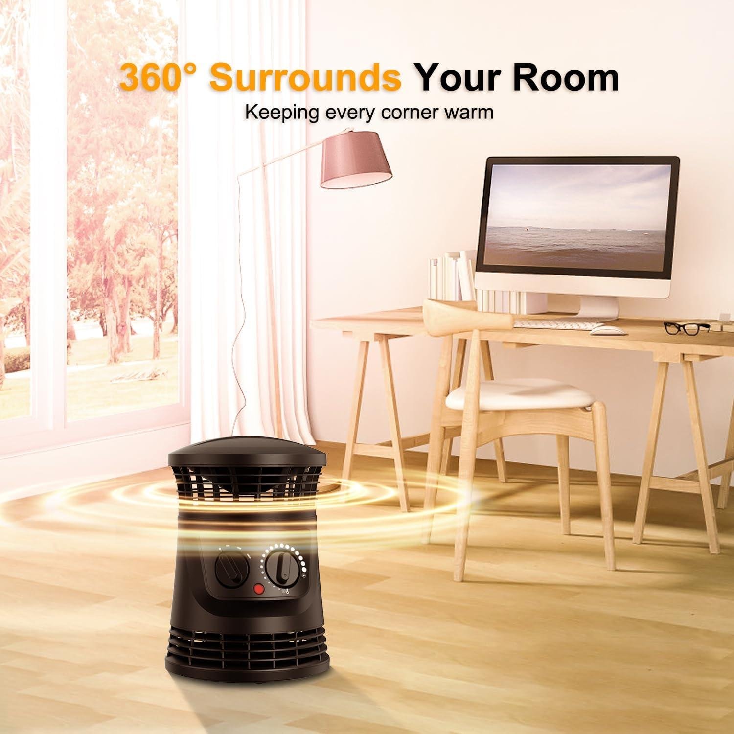 Stay Cozy With Our 360° Surround Space heater This Winter!