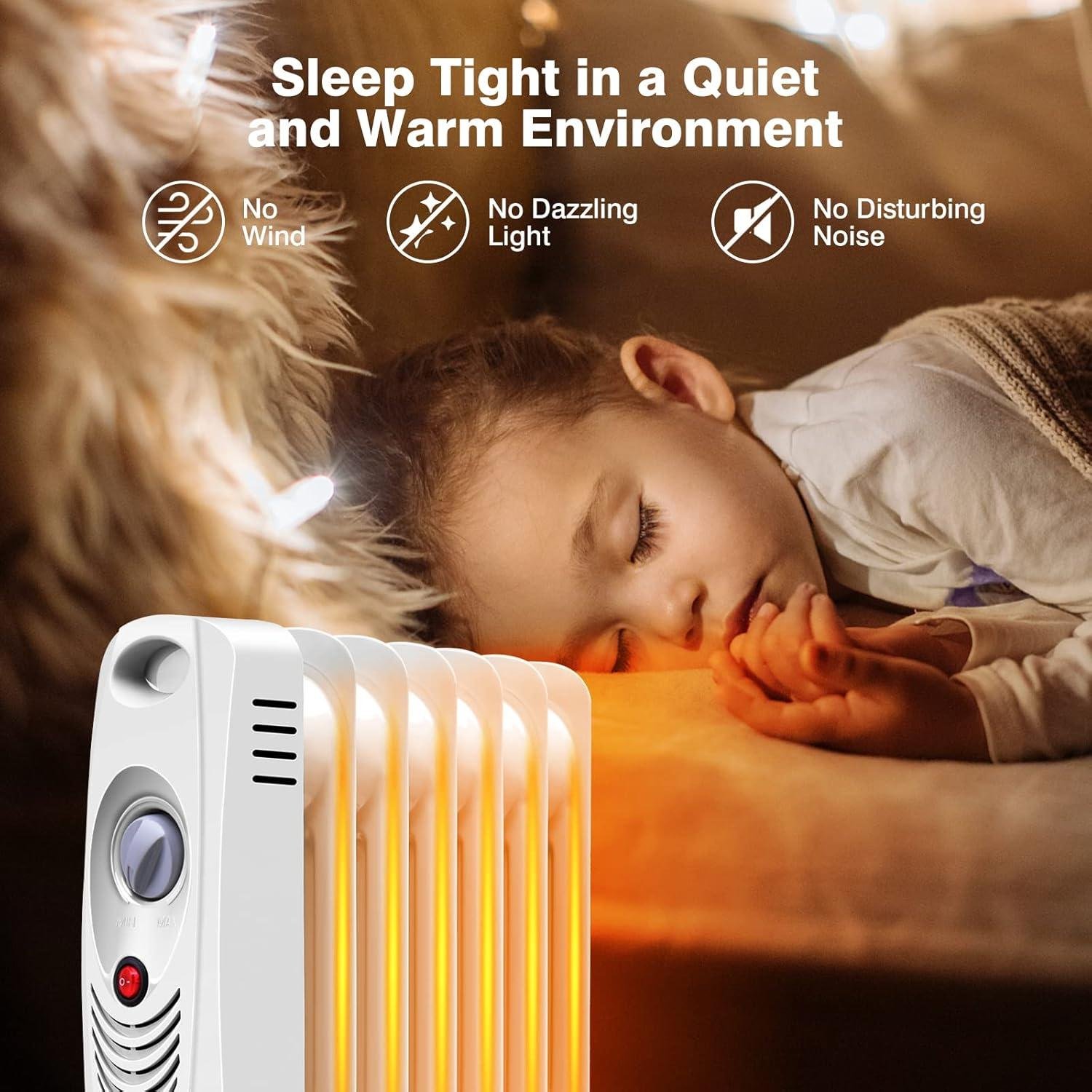 We Love the S AFSTAR 700W Oil Filled Radiator Heater: Cozy, Safe, and Portable!
