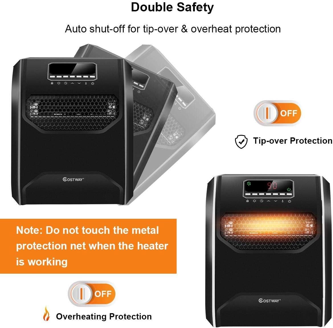 Stay Cozy Together: Our COSTWAY Electric Space Heater Review!