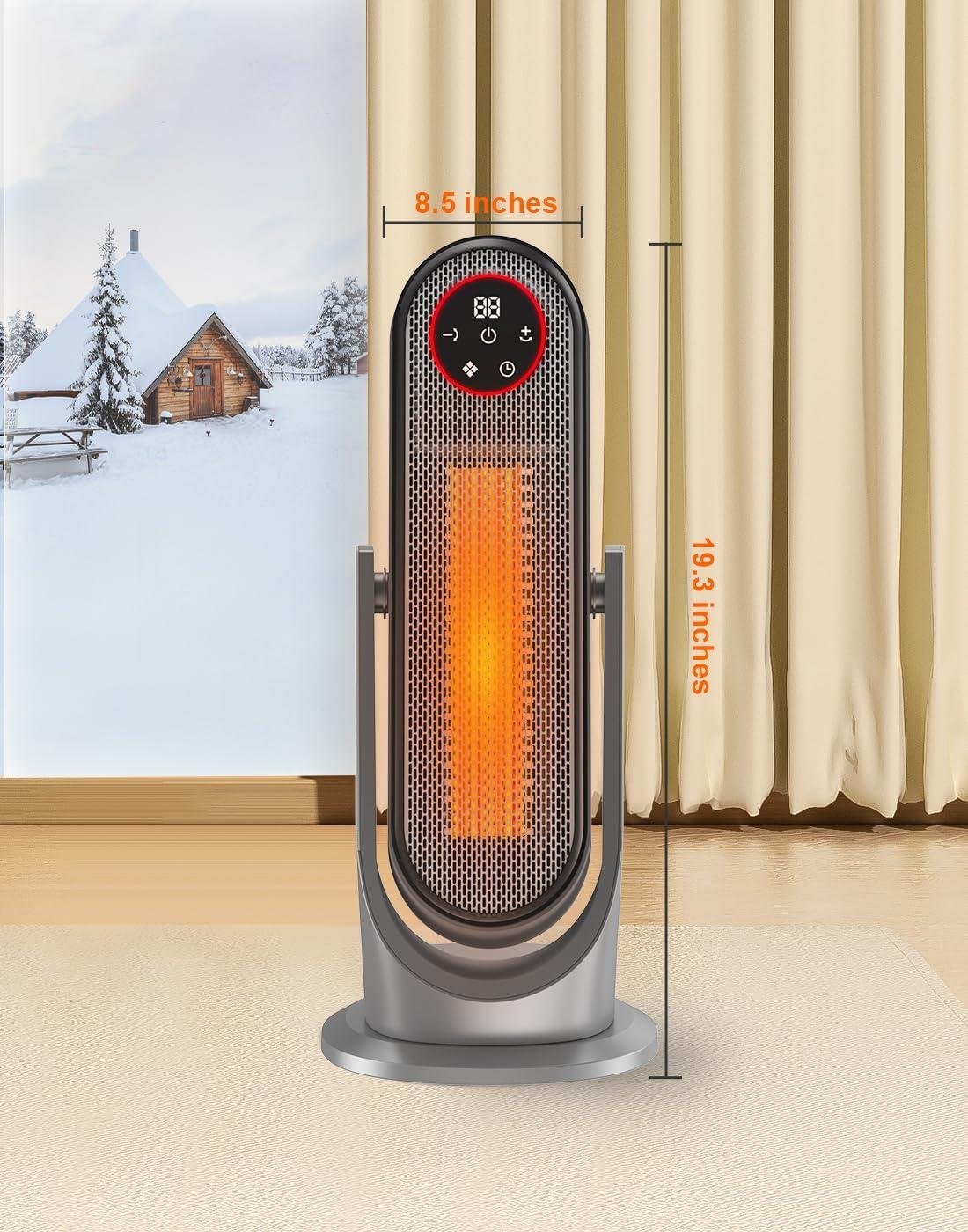 Stay Cozy with MORFY's 1500W Heater: Fast Heat, Remote & Quiet!