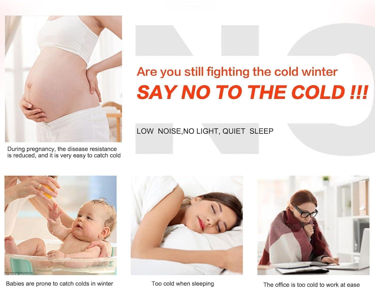 Stay Cozy with our 500W Plug-in Heater: Fast, Smart & Easy!