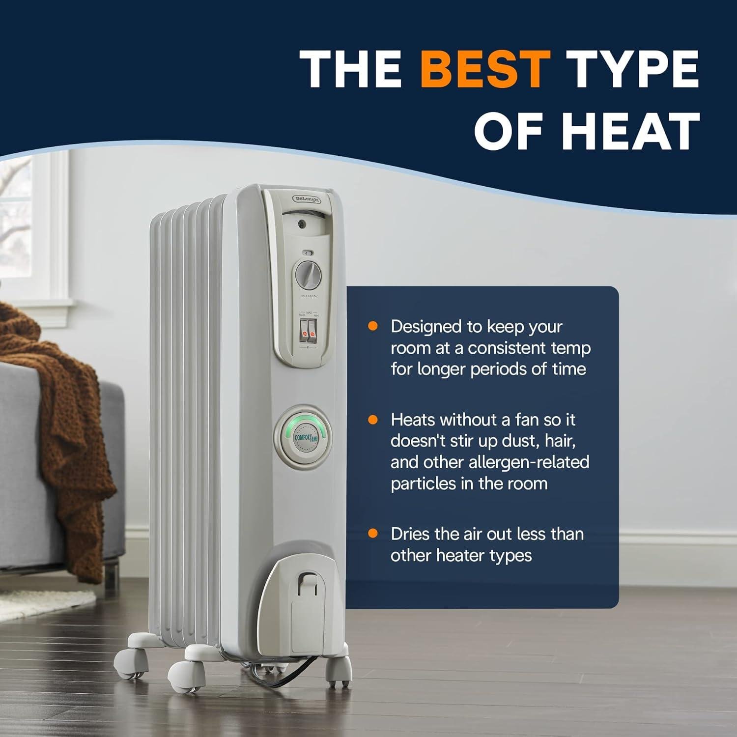 Stay Cozy and Save Energy: Our guide to De'Longhi's 1500W Radiator Heater