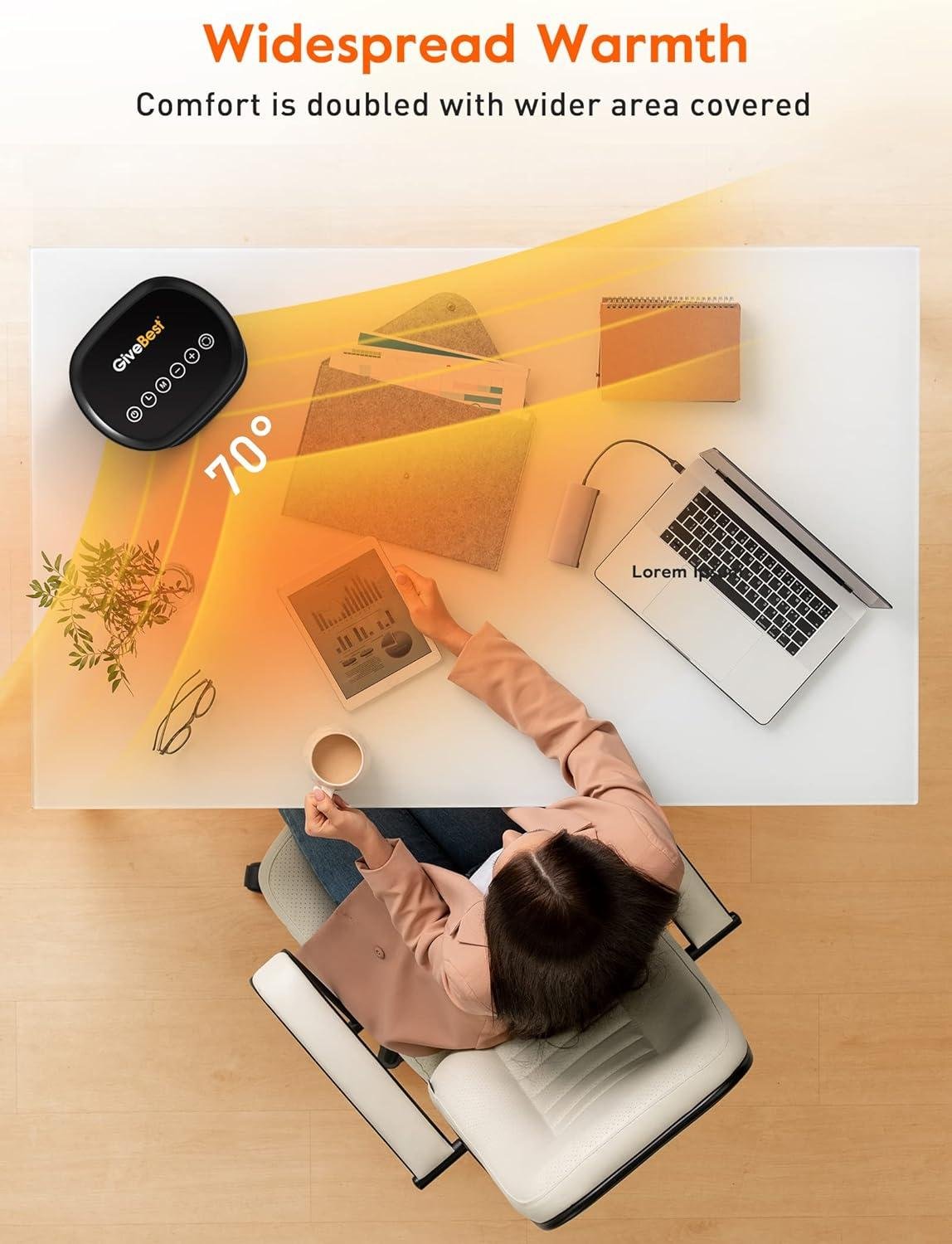 Stay Warm and Cozy: Our givebest Portable Electric Space Heater!