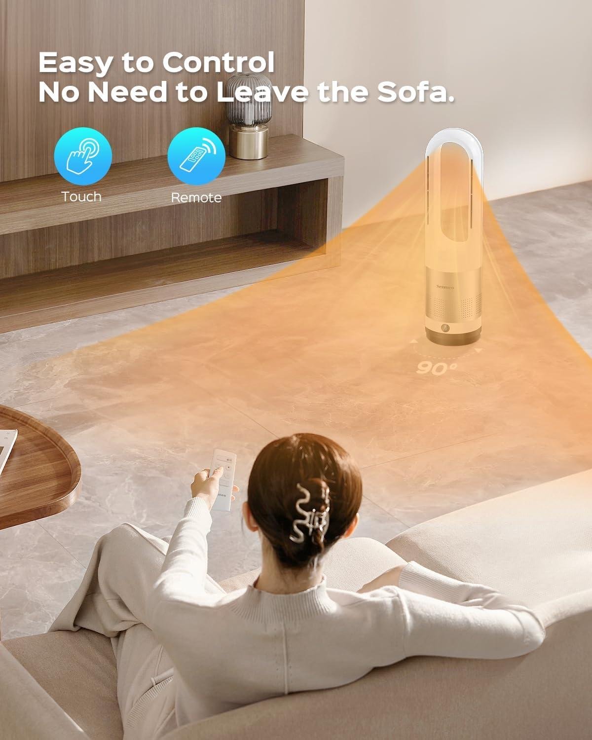 Stay Cozy Year-Round: Our 2-in-1 Rapid heating Space Heater