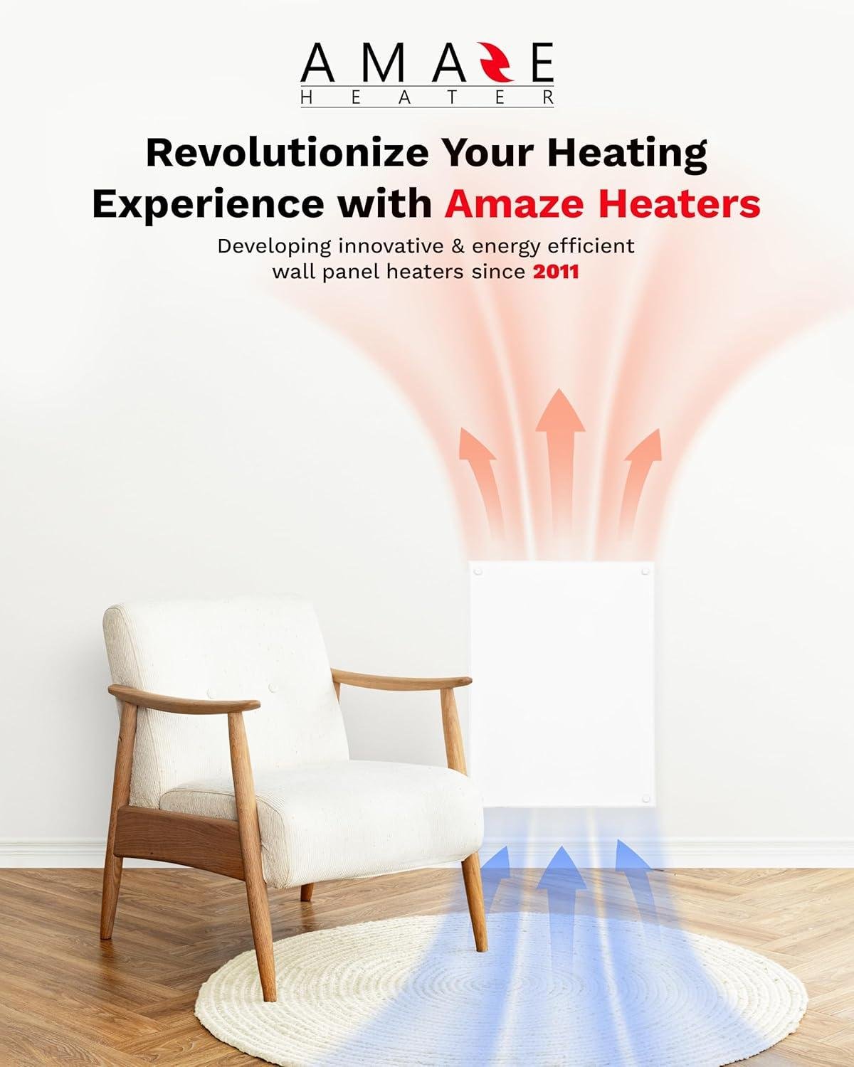 Discover Our 250W Amaze Mini Electric Wall Heater for Cozy, Energy-Efficient Heating!