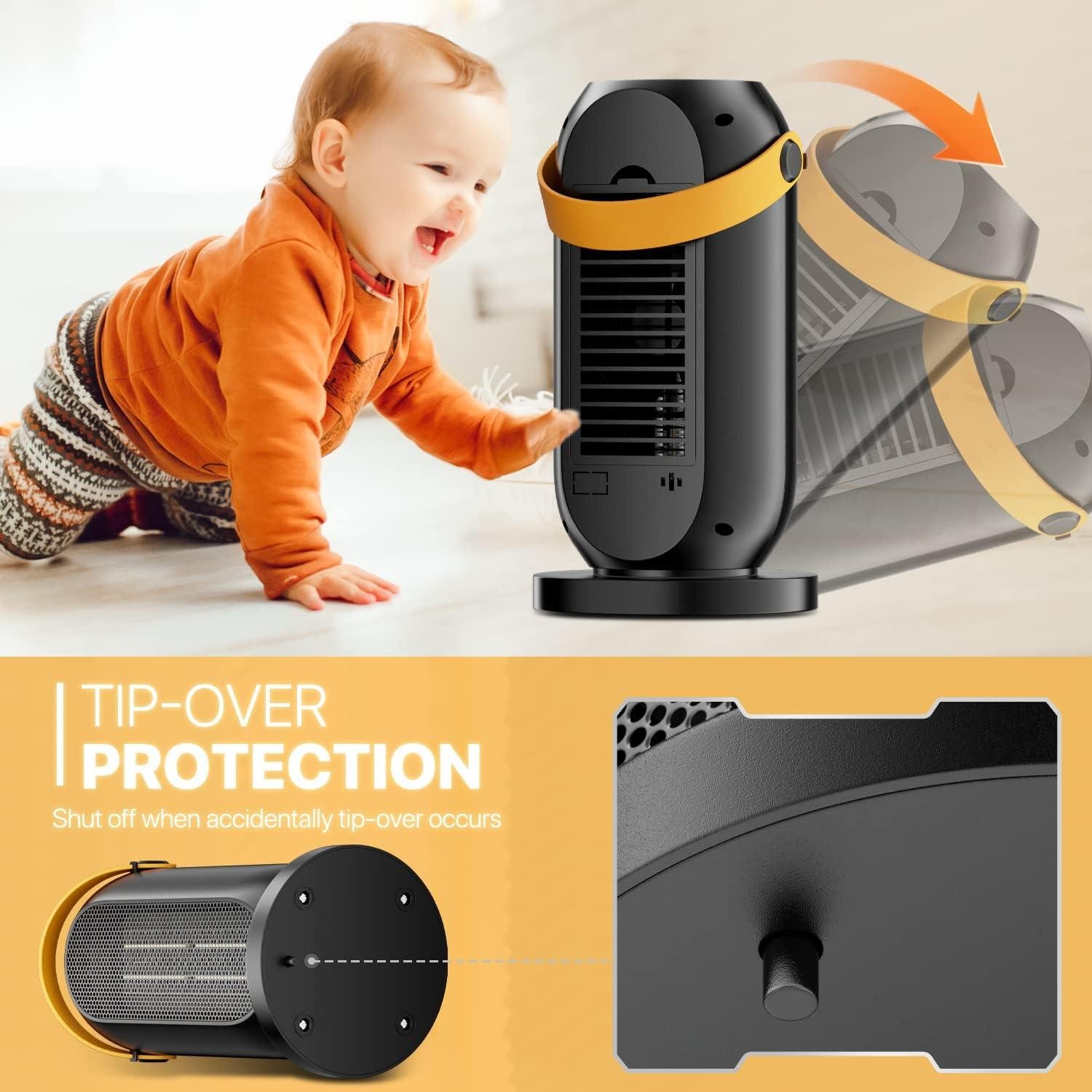 Cozy Up with Our Mollie Small Space Heater: Safety & Comfort in Every Room!