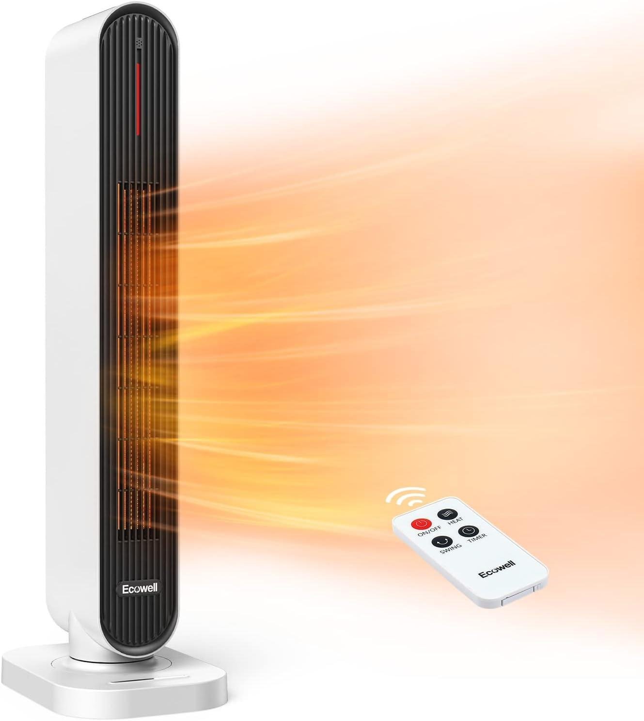 Stay Cozy with our ECOWELL space Heater: Fast, Quiet, and Safe Heating!