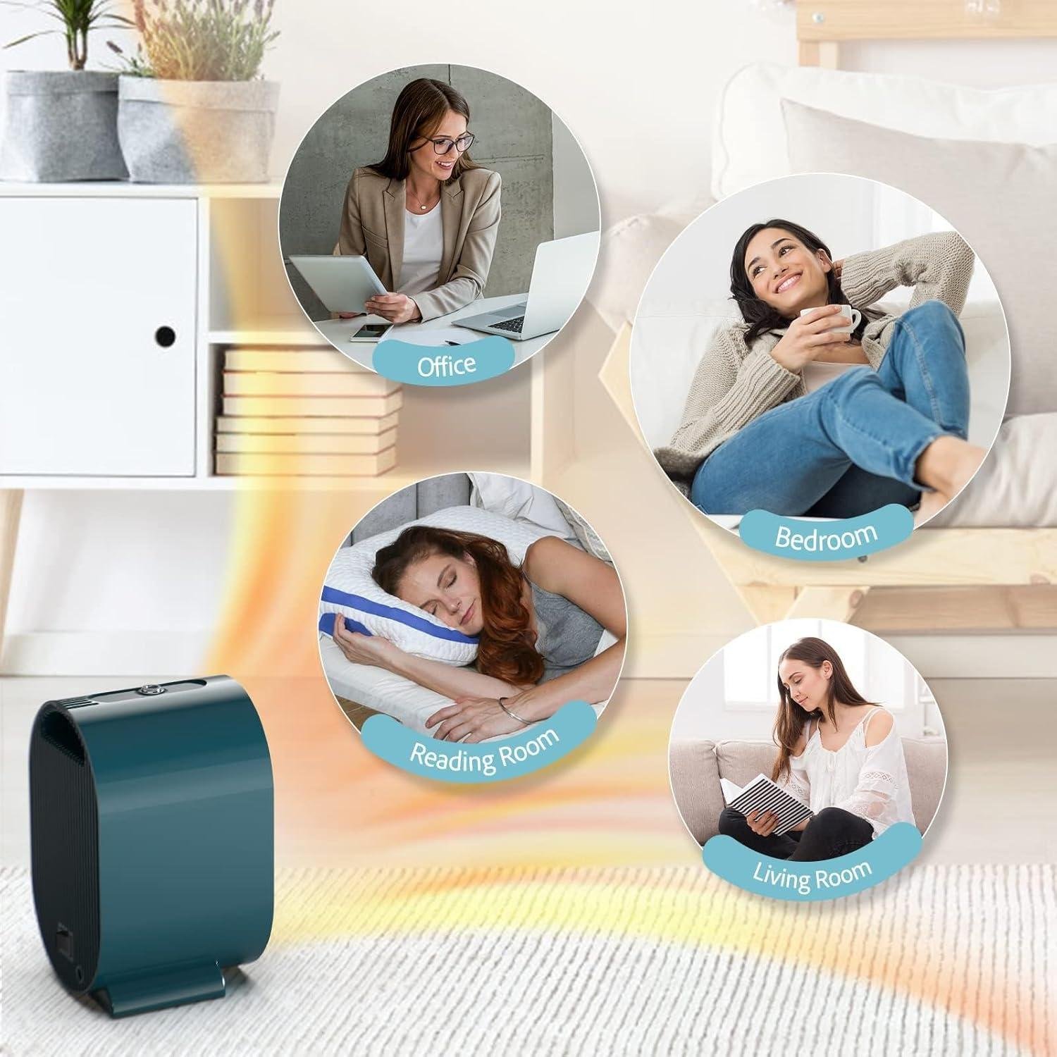 Stay Cozy Together: Our Portable Electric Space Heater for Fast, Safe Warmth!