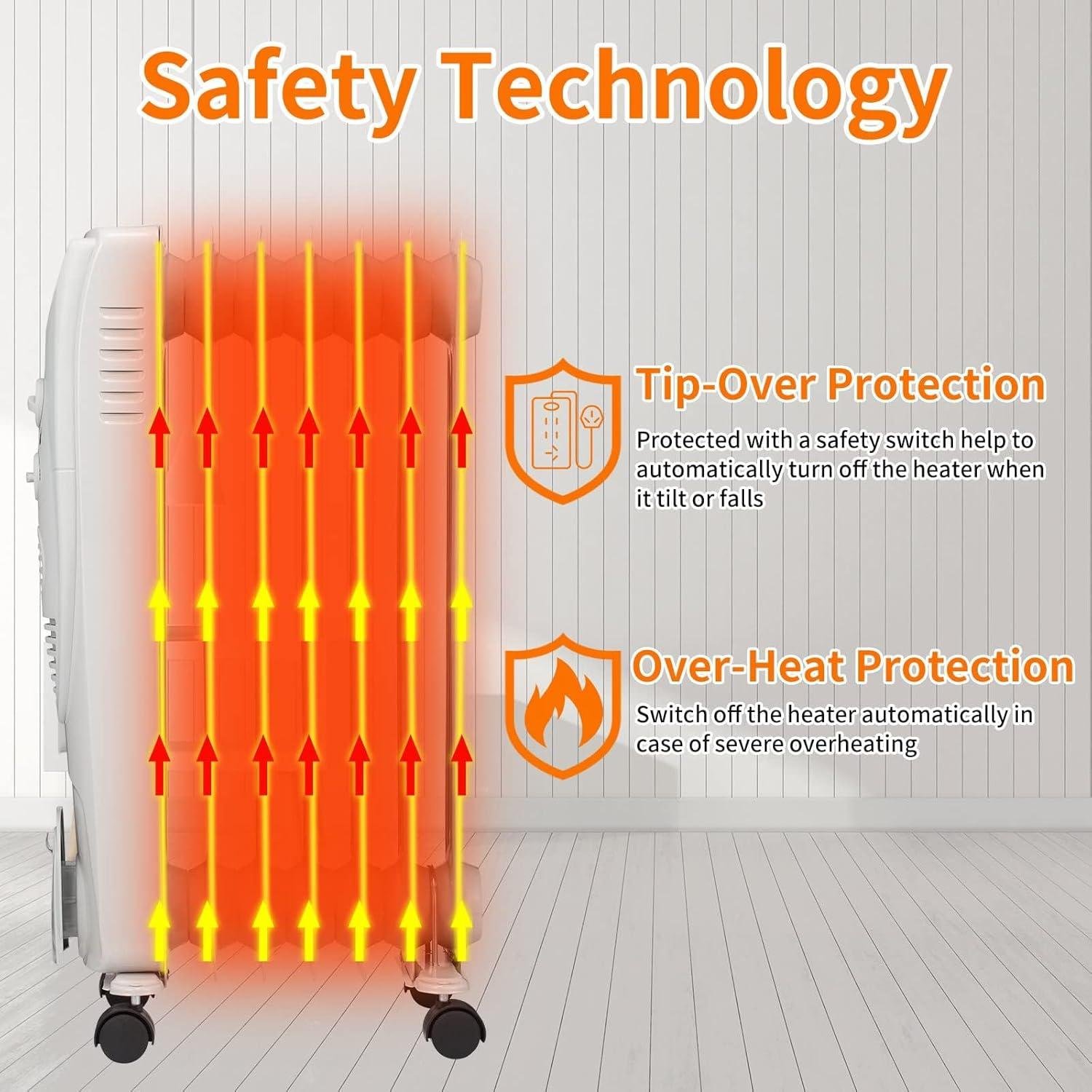 Stay Cozy with Us: Discover the ZAFRO 1500W Oil-Filled Heater