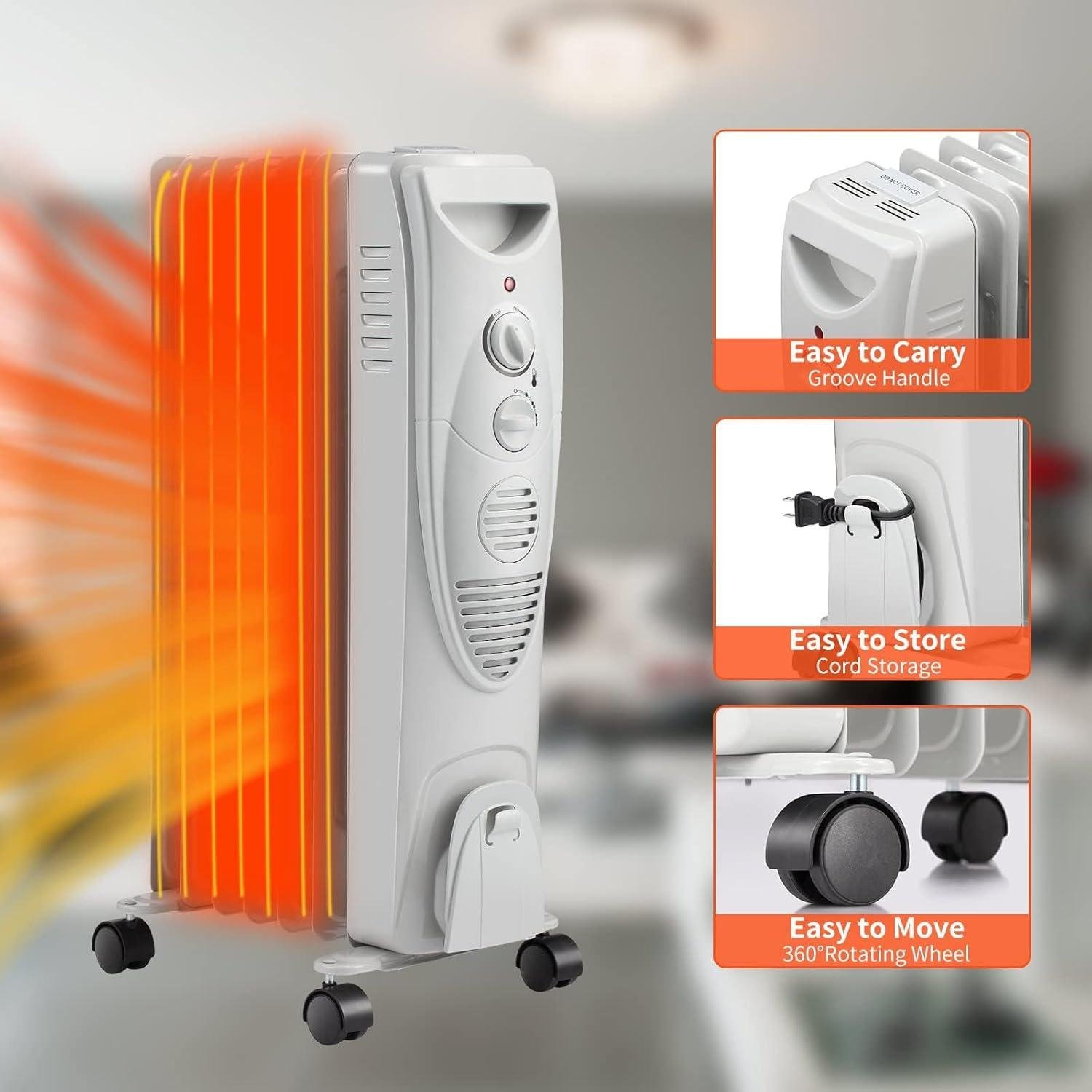 Stay Cozy With Us: Discover the ZAFRO 1500W Oil-Filled Heater