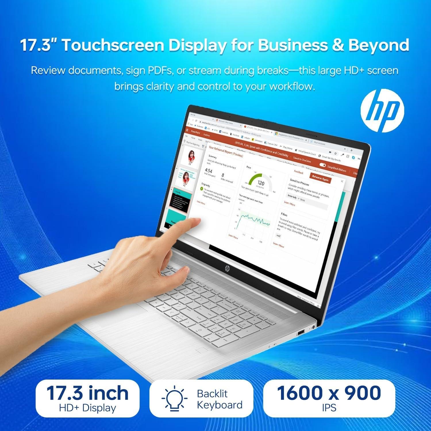 Exploring the HP 17t Laptop: Power, Touch, and Style for All!