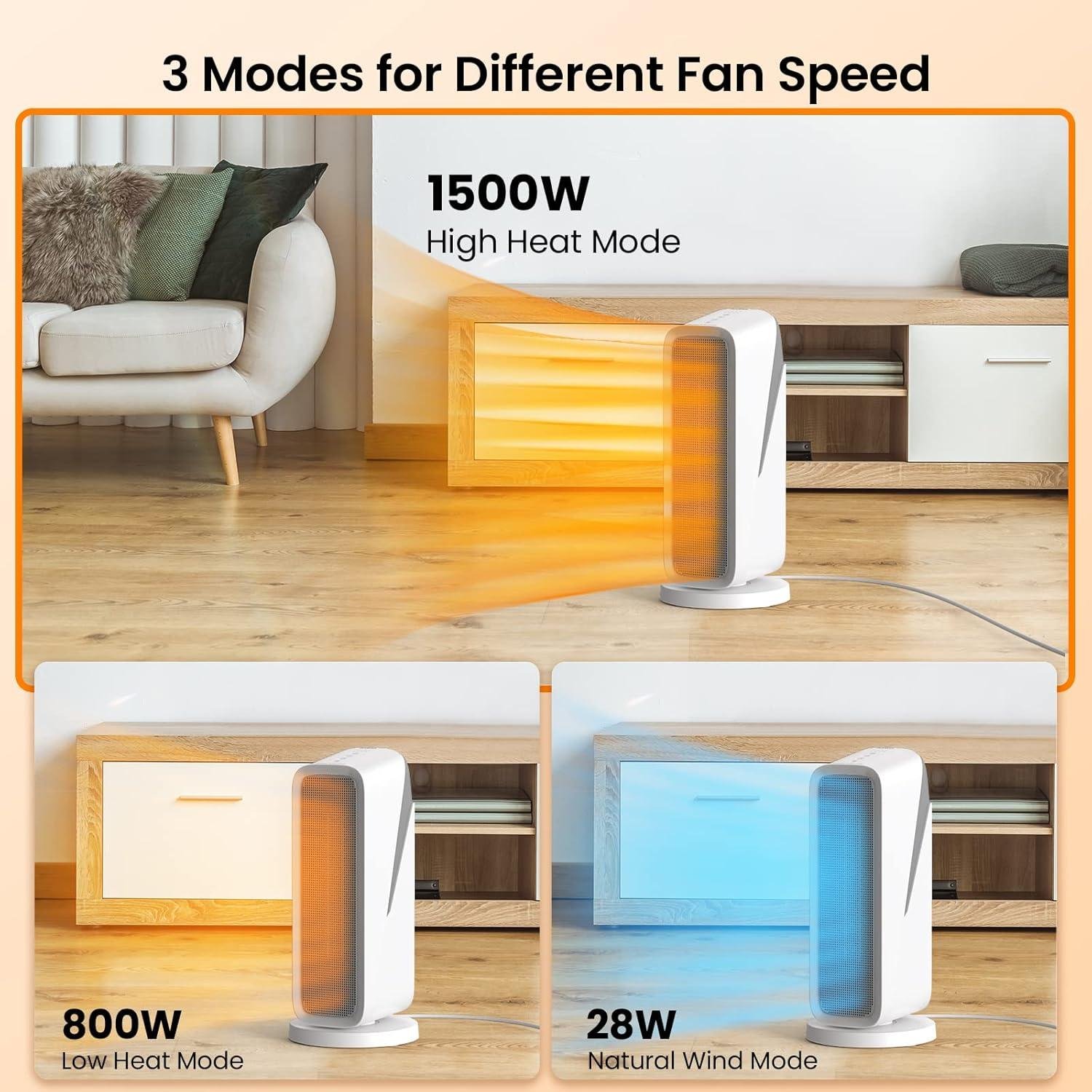 Stay Cozy with Our Acekool 1500W WiFi Space Heater: Safety & Convenience Included!
