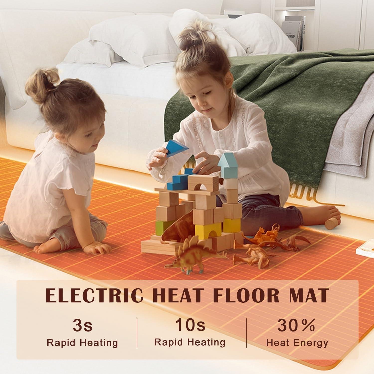 Stay Cozy Together: Our Heated Carpet for Ultimate Comfort!