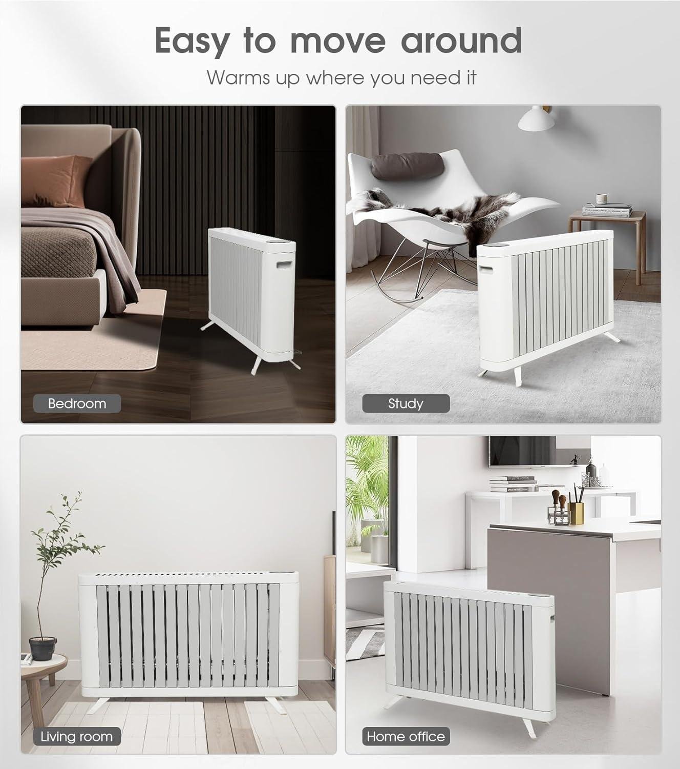 stay Cozy with Our 1500W convection Heater: Comfort, Control & Style!