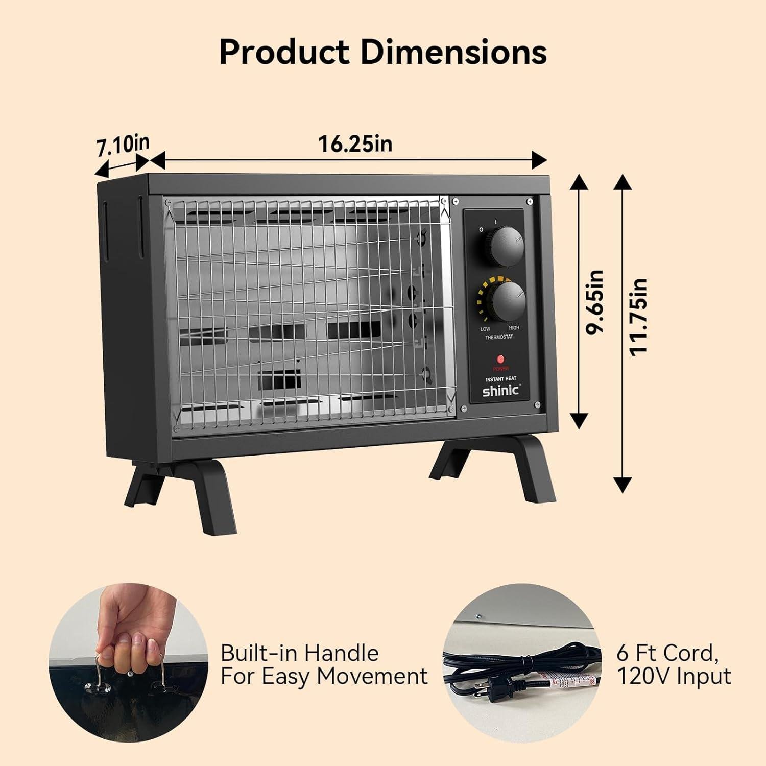 Keep Cozy This Winter: Our Shinic 1500W Space Heater Review!