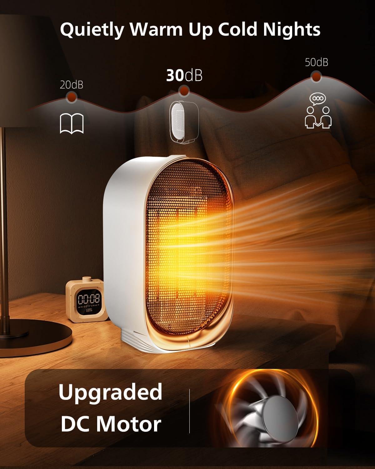 Stay cozy With Our QQT Mini Space Heater: Safe, Stylish, and Efficient!