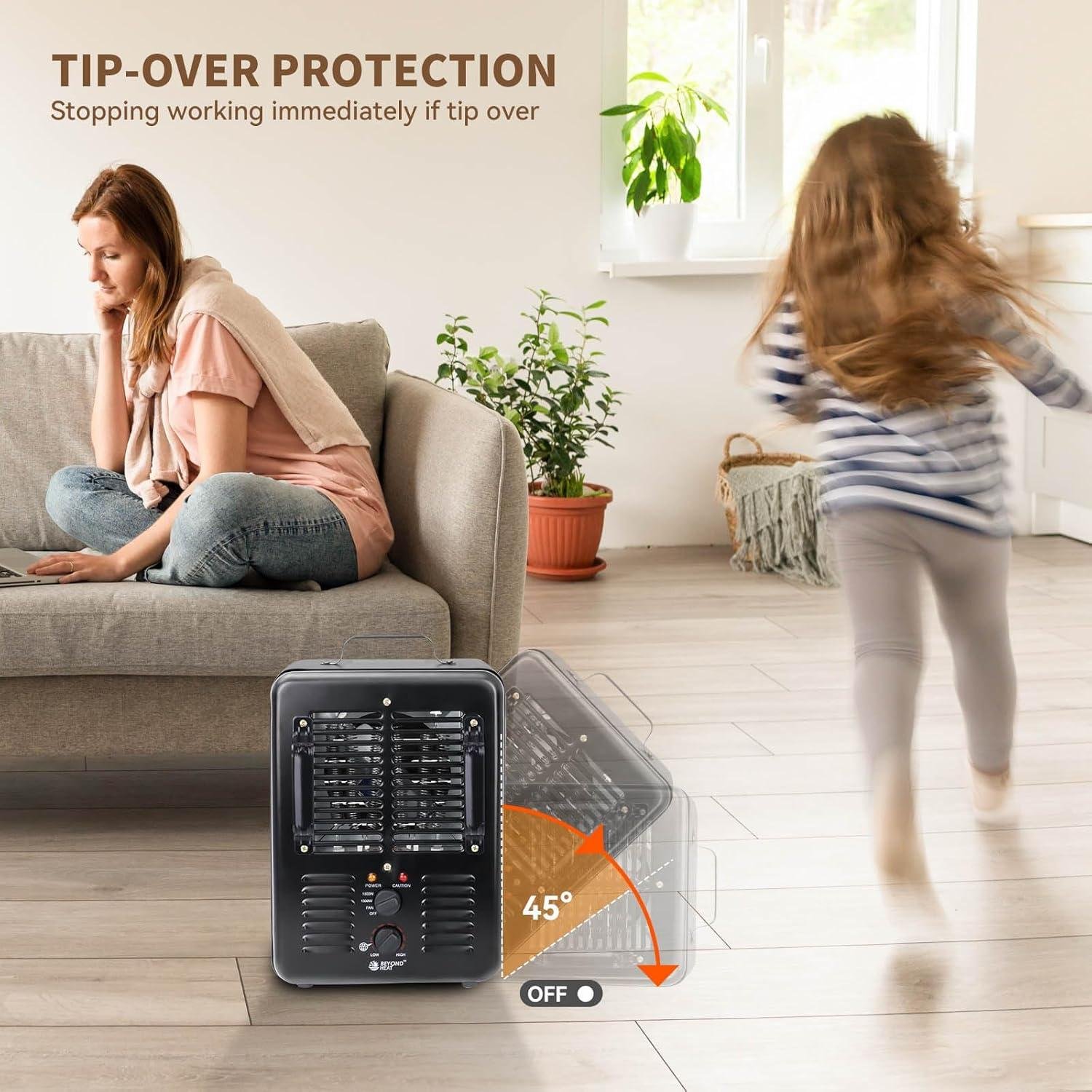 Stay Cozy with Our Milkhouse Space Heater: Safe, Quiet & Efficient!