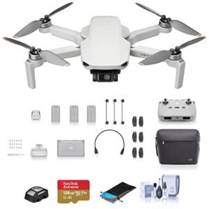 DJI Mini 2 SE Drone Fly More Combo Bundle with 128GB microSD Card, Anti-Collision Light, Landing Pad, Cleaning Kit