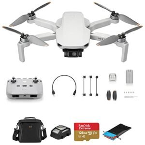 DJI Mini 2 SE Drone Bundle with 128GB microSD Card, Shoulder Bag, Anit-Collision Light, Landing Pad