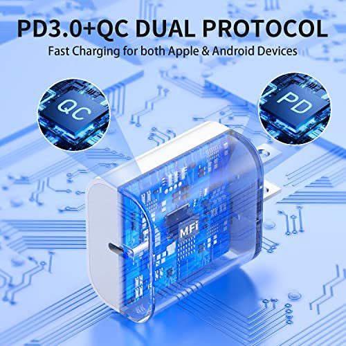 Ultimate iPhone Charging: 20W USB C Charger & 6FT Cable Duo - Image 4