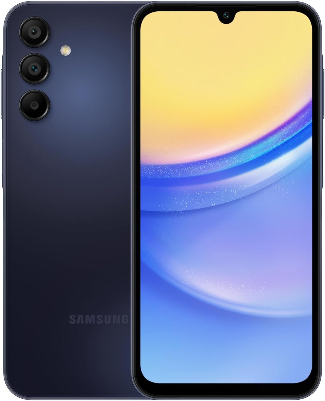 Blue Black Samsung Galaxy A15 5G - 128GB Unlocked Android Smartphone with AMOLED Display, Expandable Storage, Knox Security, Super Fast Charging, Hi-Res Camera, US Version (2024)
