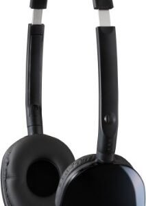 JVC Black Flat and Foldable Colorful Flats On Ear Headphone with 3.94 foot Gold Plated Phone Slim Plug HAS160B