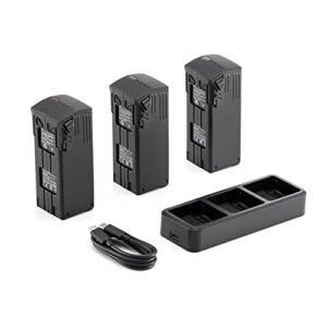 Original Mavic 3 Enterprise Series Battery Kit for DJI Mavic 3 Pro/Mavic 3 Classic/Mavic 3/Mavic 3 Enterprise(includes Three Intelligent Flight Batteries and One Mavic 3 Battery Charging Hub (100W) )