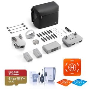 DJI Mini 2 SE Drone Fly More Combo Bundle with 64GB microSD Card, Landing Pad, Cleaning Kit
