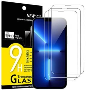 Ultimate Protection: NEW'C 3 Pack Tempered Glass for iPhone 14 & 13
