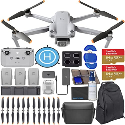 Digital Village DJI Mavic Air 2S Fly More Combo - Drone Quadcopter UAV with 20MP Camera 5.4K Video 128GB Pilot Bundle with Backpack + Landing Pad + More