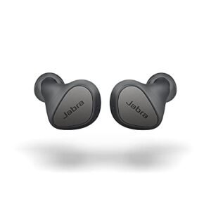 Jabra Elite 3 in Ear Wireless Bluetooth Earbuds – Noise Isolating True Wireless Buds with 4 Built-in Microphones for Clear Calls, Rich Bass, Customizable Sound, and Mono Mode - Dark Grey