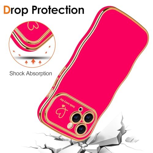 Stylish Protection: Hython Hot Pink Wavy Edge Case for iPhone 11 Pro Max - Image 4