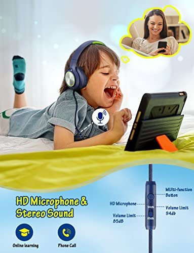 Voopwink Kids Headphones: Safe, Stylish, and Perfect for Travel - Image 2